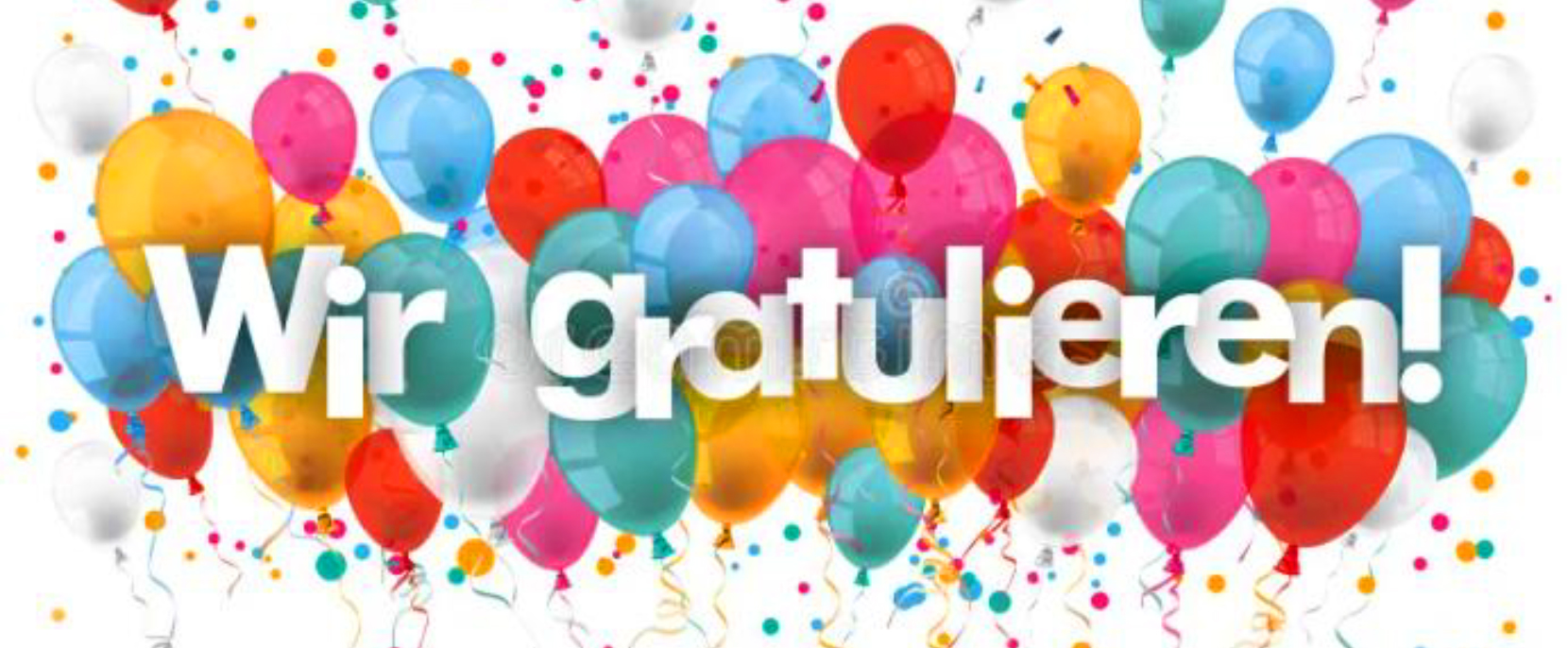 Herzliche Gratulation!